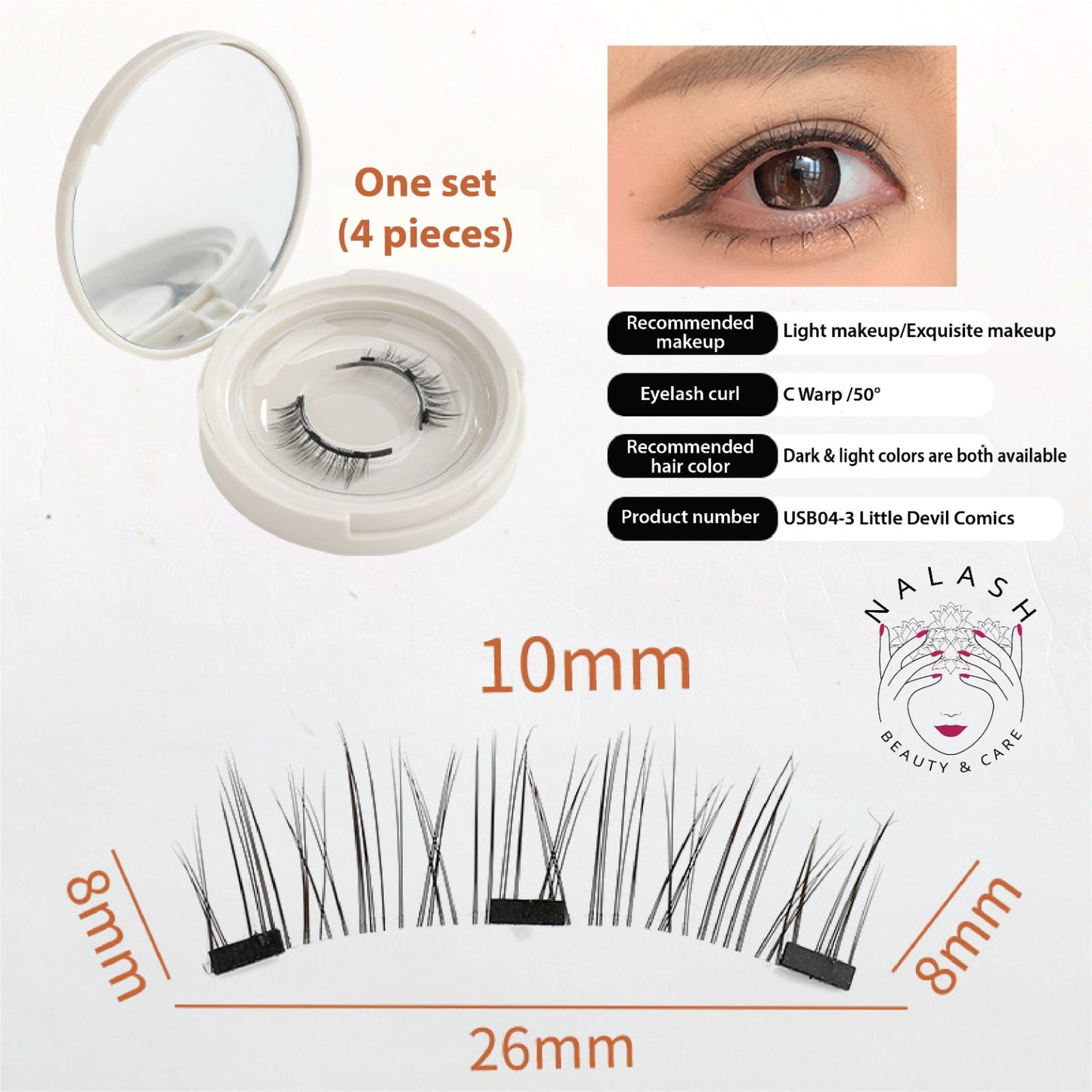 Magnetic Lashes Full with applicator(professional Quality)