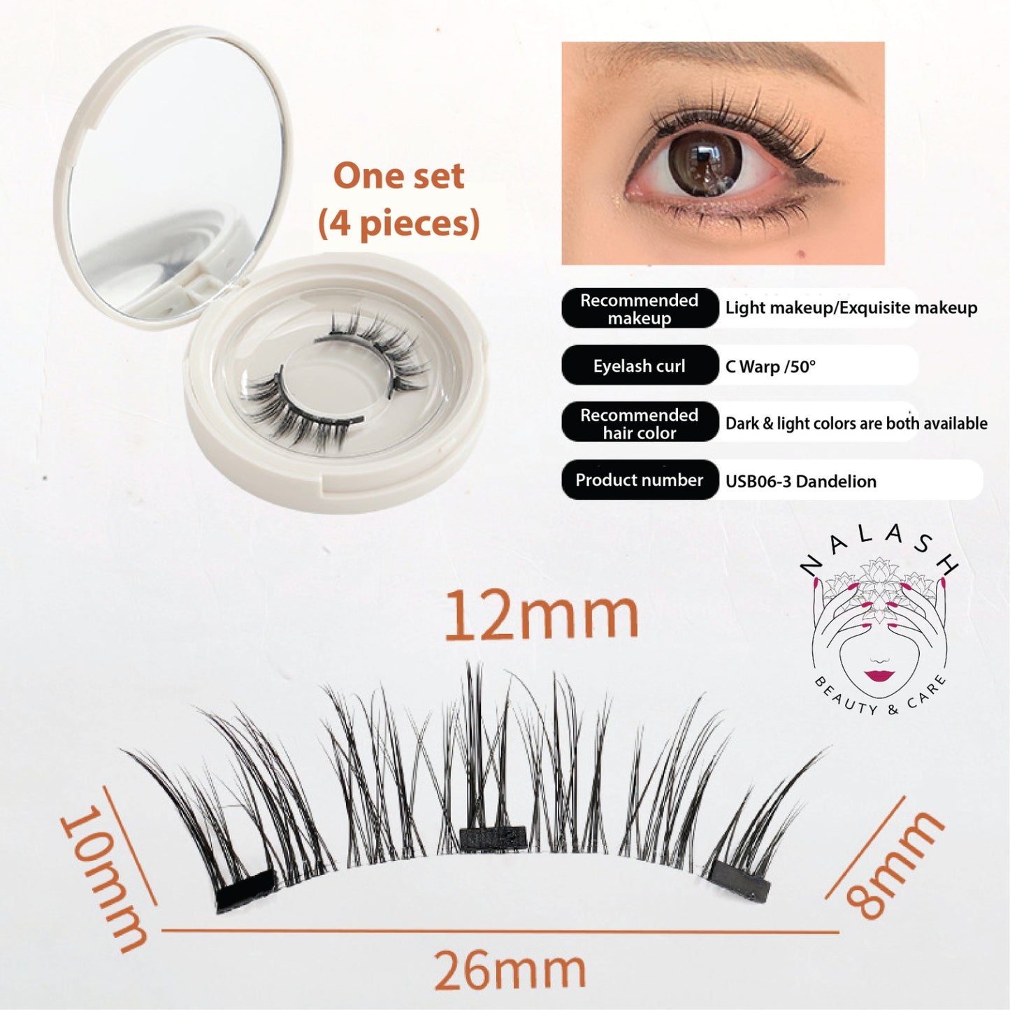 Magnetic Lashes Full with applicator(professional Quality)