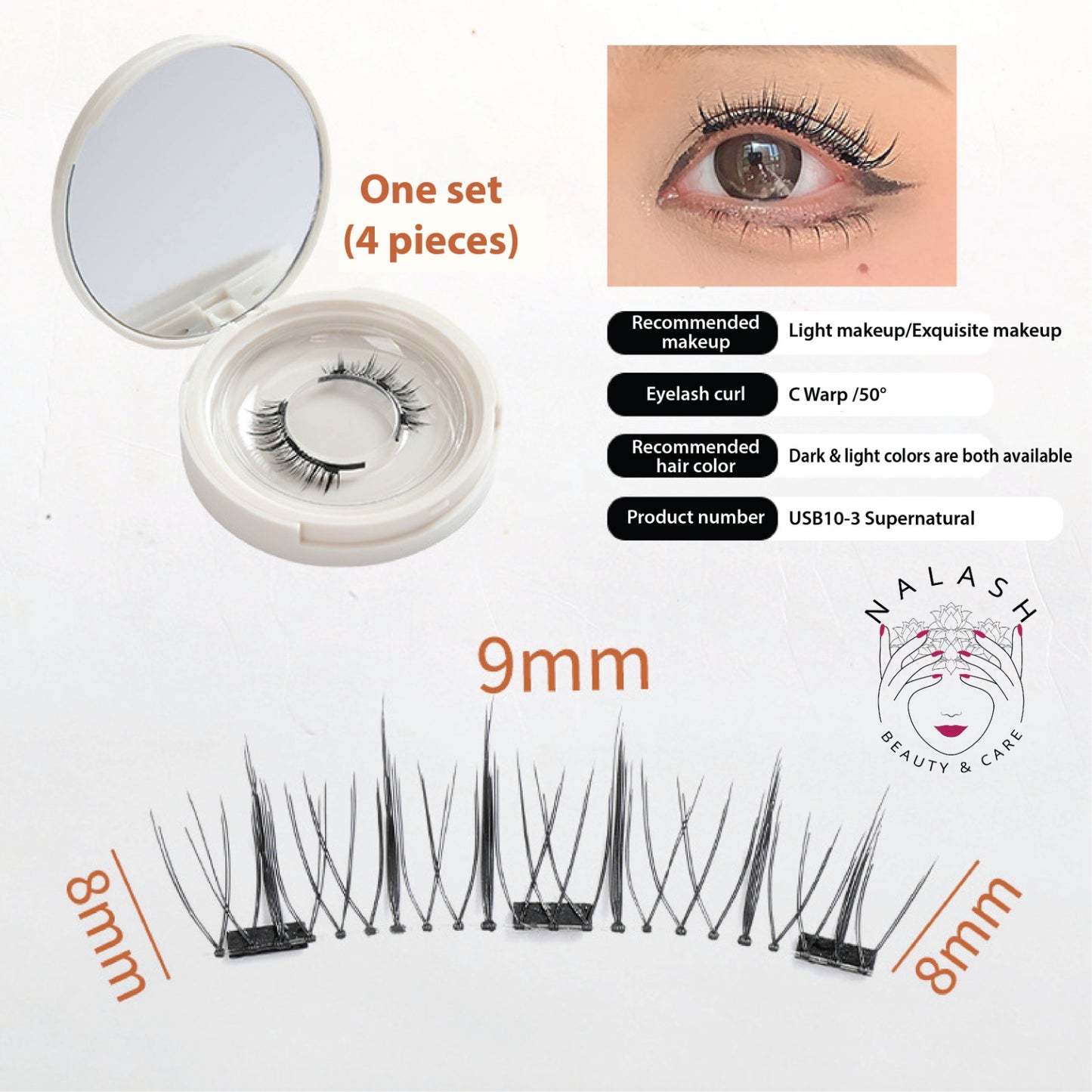 Magnetic Lashes Full with applicator(professional Quality)