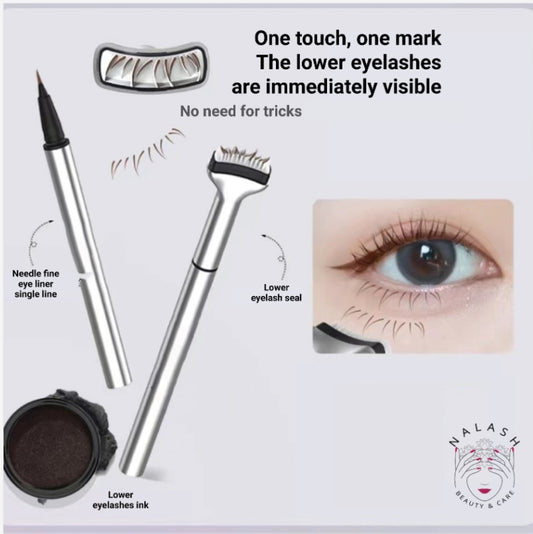 LOWER EYELASH STAMP WITH EYELINER PEN